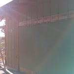 Exterior wall shortly after I started
