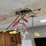 Pre-existing electrical from garage lighting with