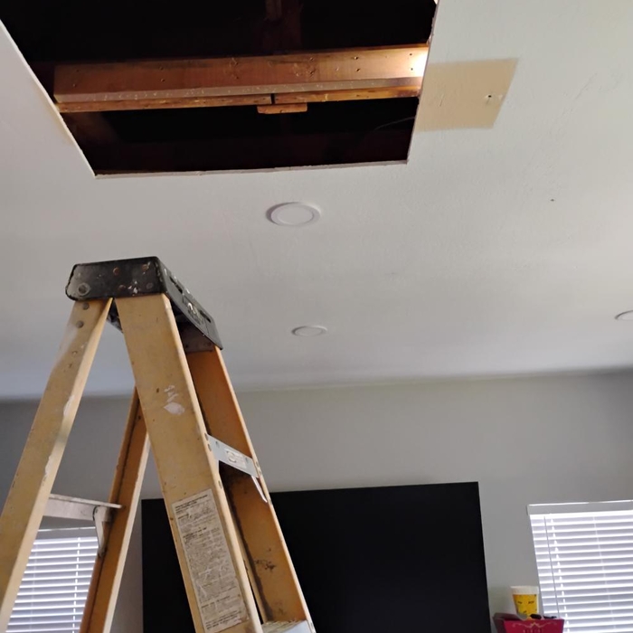 Title bottle jacked sag out of split truss and res