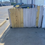 Fence repair and paint