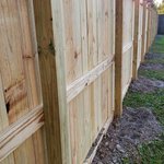 Wood fence