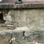 Deteriorated stoop