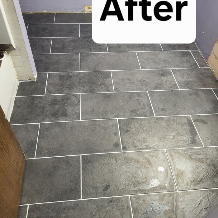 Bathroom floor update