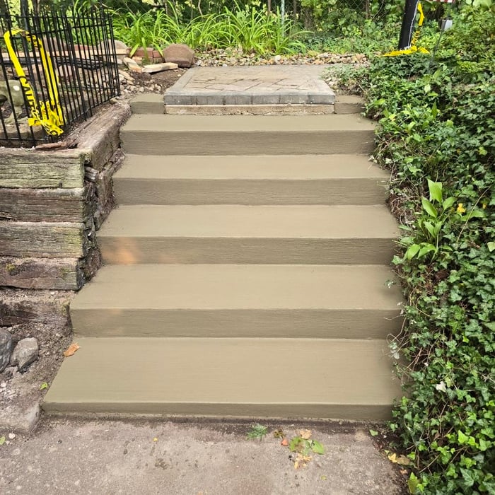 Steps and railings