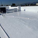 Silicone coding flat roof