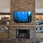 80" Fireplace TV