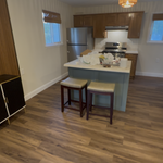 Living room, kitchen