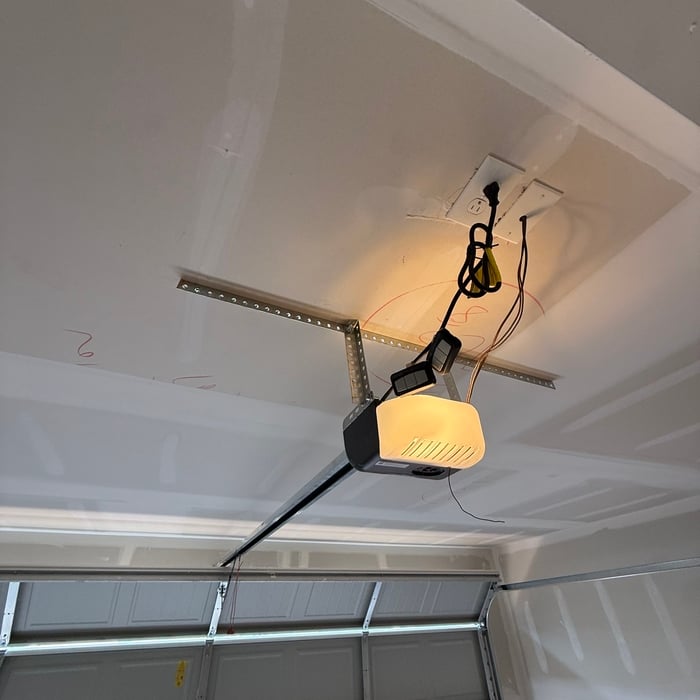 Garage door installation