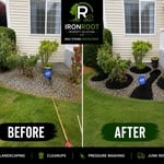 Front gravel bed