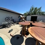backyard before