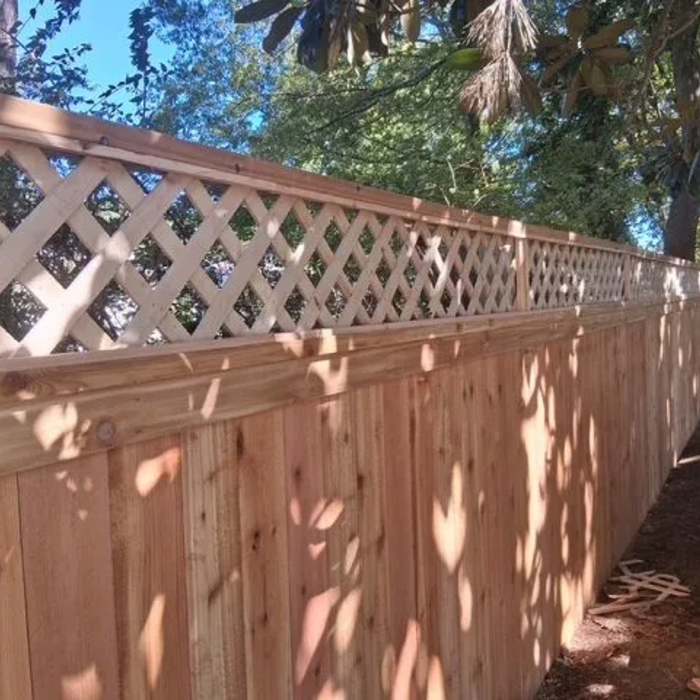 Wood w/Lattice Trim