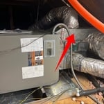 Leaking supply duct