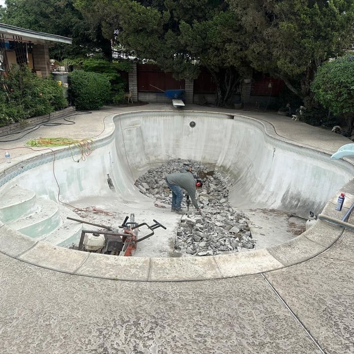 Pool demolition