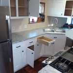 Cabinet and countertop