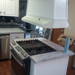 Cabinet and countertop