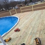 Deck around the pool
