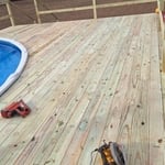 Deck around the pool