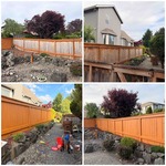 Fence staining