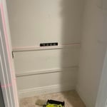Coat closet into pantry