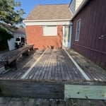 Deck staining