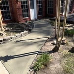 New Backyard sidewalk