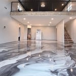 White marble metallic