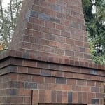Brick fire place