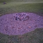 Natural stone fire pits
