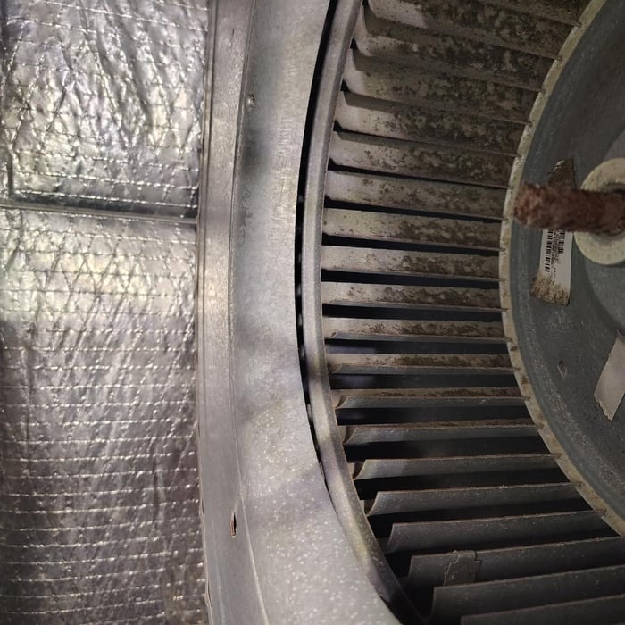 Blower wheel cleaning