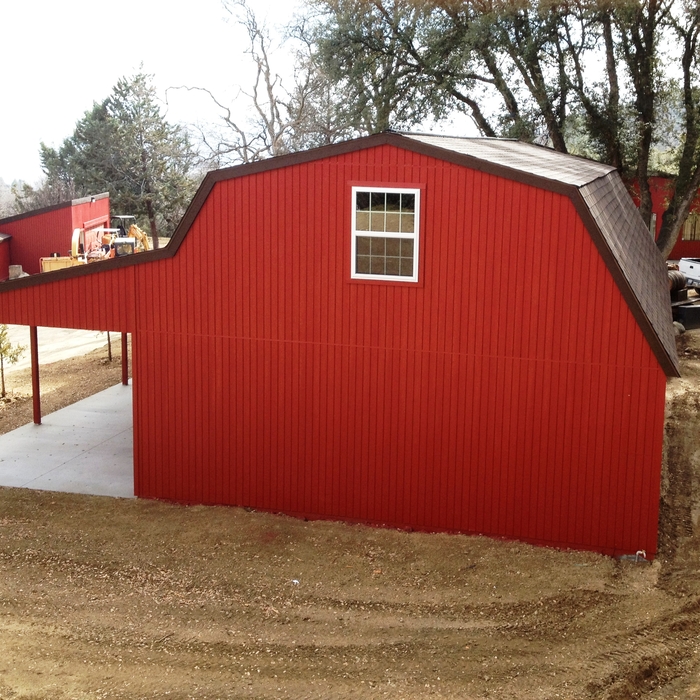 24'X40' with 12' side porch Rear View