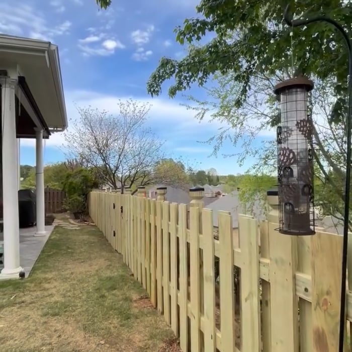 4’ shadow box fence