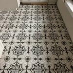 Flooring and bathroom