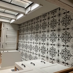 Flooring and bathroom