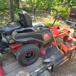 Mowing lawn and trim