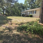 Mowing lawn and trim