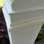Trim work on Pillars