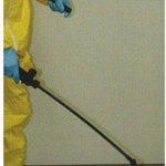 Step 1: Apply initial disinfectant