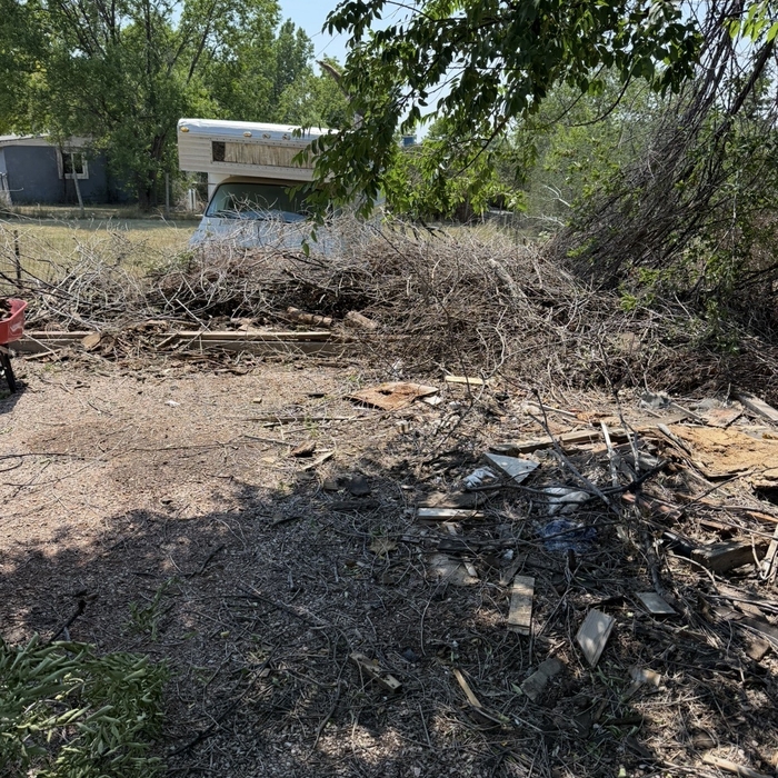 Brush pile removal