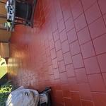 Fence and floor painting