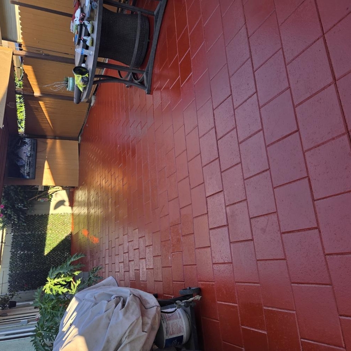 Fence and floor painting