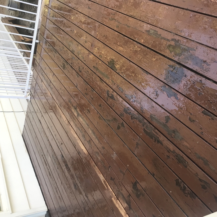 Deck staining