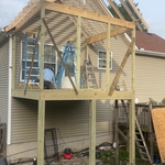 Backyard deck