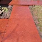 Concrete patio/sidewalk