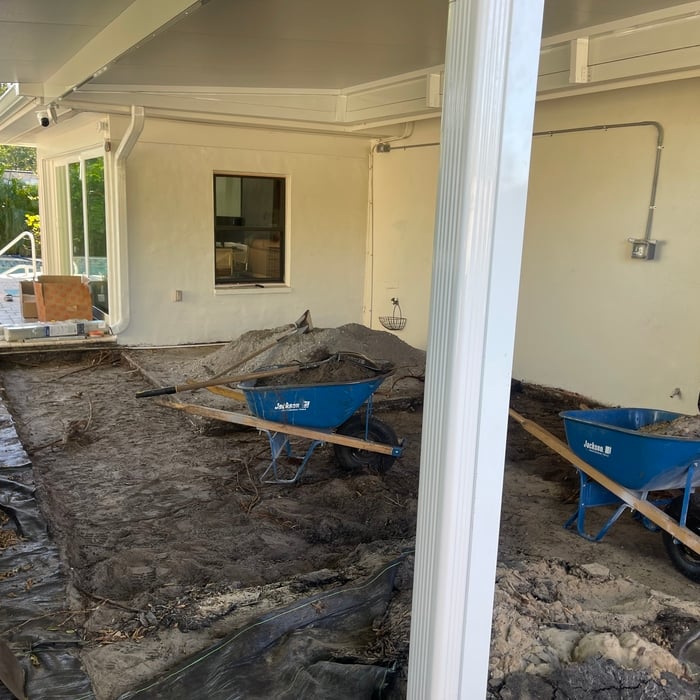 Outdoor patio Renovation!
