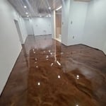 Brown metallic epoxy