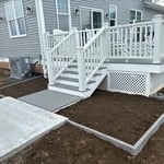 Patio stone installation