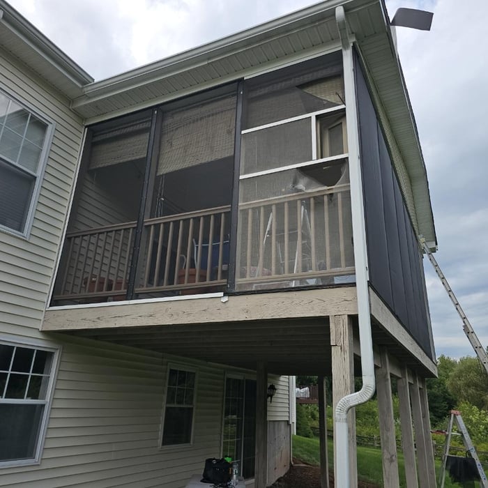 Porch rescreen