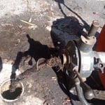Snaked sewer line