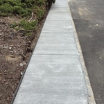 Concrete sidewalk