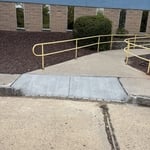 Concrete sidewalk